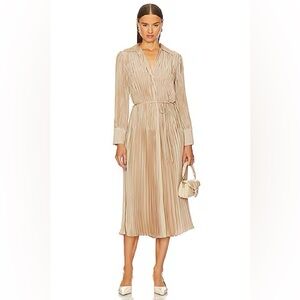 Vince Pintuck Pleated Dress